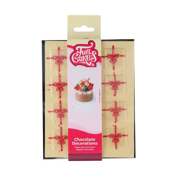 FunCakes Chokolade dekoration Julegave- 12stk