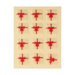 FunCakes Chokolade dekoration Julegave- 12stk