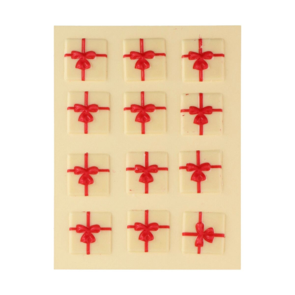 FunCakes Chokolade dekoration Julegave- 12stk