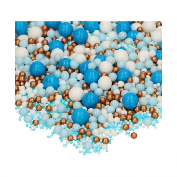 FunCakes Krymmel Soft Pearls Mix Blue Celebration - 80g