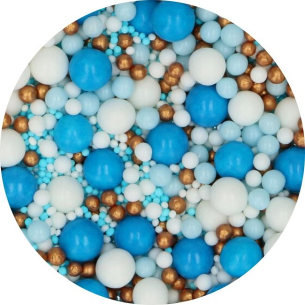FunCakes Krymmel Soft Pearls Mix Blue Celebration - 80g