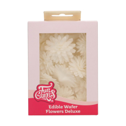 FunCakes Vaffelblomst Daisy Hvid - 12stk