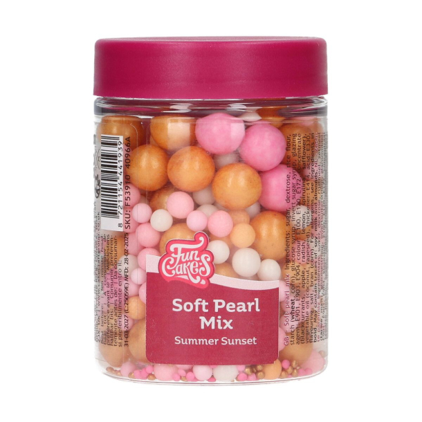 FunCakes Krymmel Soft Pearls Mix Summer Sunset - 80g