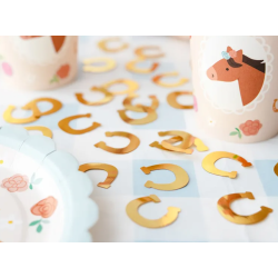 Konfetti Hestesko Guld - 15g