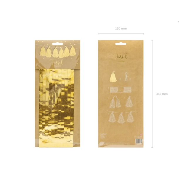 Guirlande Tassel Guld - 1,5m