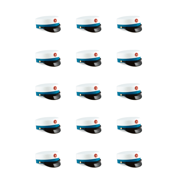 Luksus Sukkerprint Studenterhue Bl� �5 - 15stk