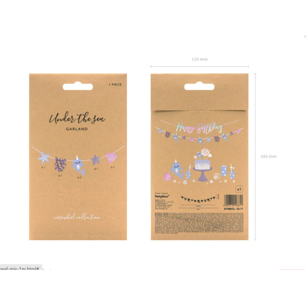 Guirlande Narhval Mix - 1m