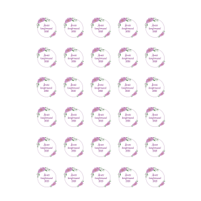 Luksus Sukkerprint Konfirmand Lilla �3,8 - 30stk