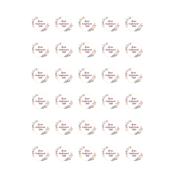 Luksus Sukkerprint Konfirmand R�d �3,8 - 30stk