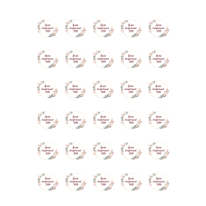 Luksus Sukkerprint Konfirmand R�d �3,8 - 30stk