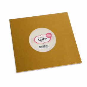 SweetKitchen Kagepap S�lv/Guld 25x25, 3mm - 1stk
