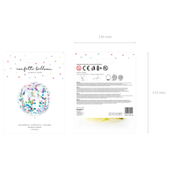 Konfetti Ballon Mix - 1m