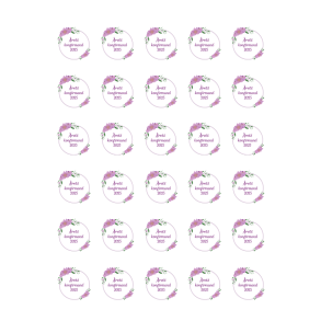Luksus Sukkerprint Konfirmand Lilla 3,8 - 30stk