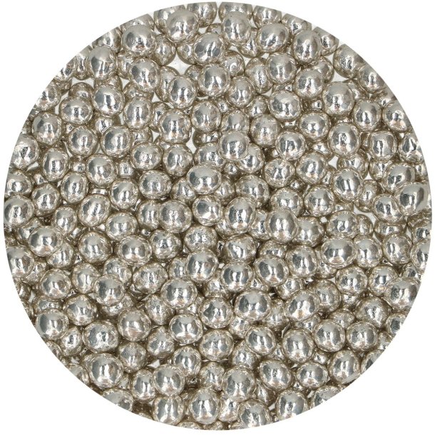 FunCakes Krymmel Crispy Choco Pearls Metallic Silver - 60g