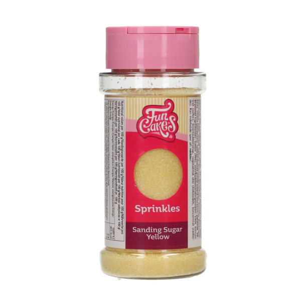 FunCakes Krymmel Sanding Sugar Yellow - 80g - BF: 31/10-25