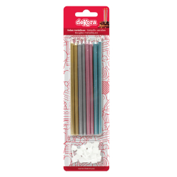 Kagelys Metallisk Mix - 16stk