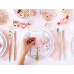 Bordkort Flaske Lyserd - 6stk