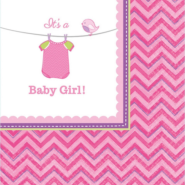 Servietter Its a Baby Girl - 16stk