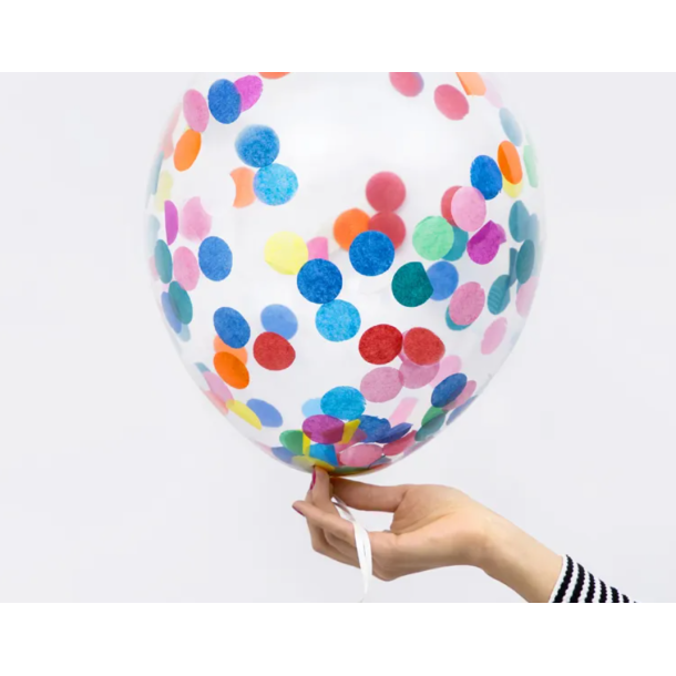 Konfetti Ballon Mix - 6stk