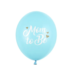 Balloner Mom To Be Lysebl - 6stk