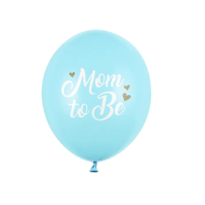 Balloner Mom To Be Lysebl - 6stk
