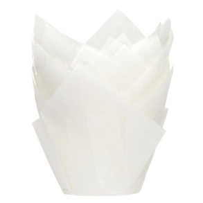 House Of Marie Muffinsform Tulip White - 36stk