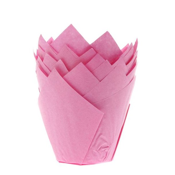 House Of Marie Muffinsform Tulip Pink - 36stk