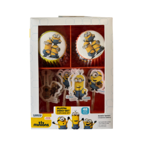 Muffinsforme & Cake Topper Minions - 48stk