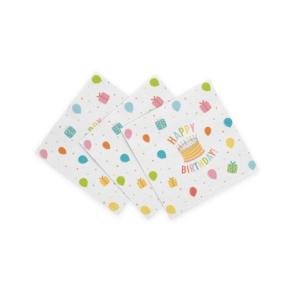Servietter Happy Birthday 33x33cm - 20stk