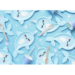 Tallerkner Narhval 18,5x29 cm - 6stk