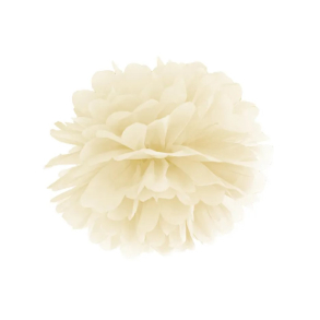 Pompom Creme - 35cm