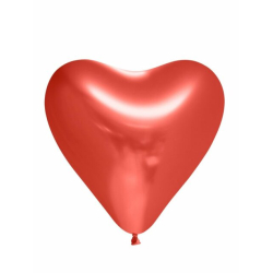Ballon Hjerte Rd - 6stk
