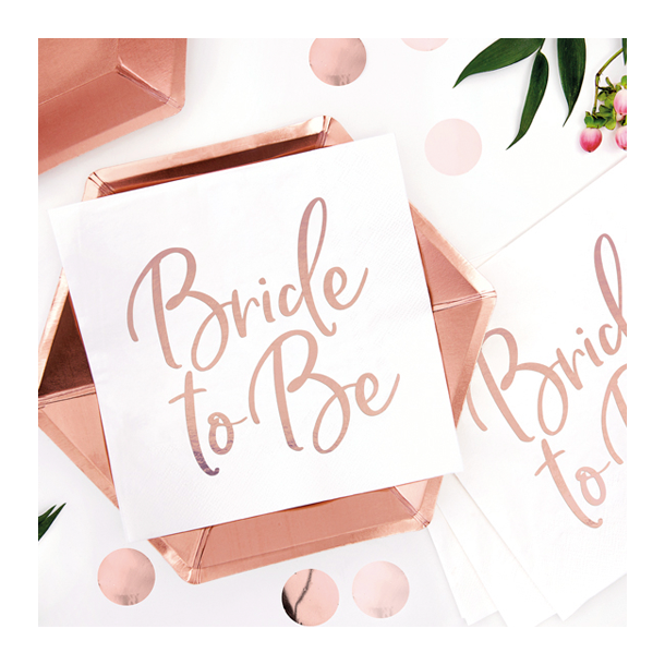 Servietter Bride To Be - 20stk