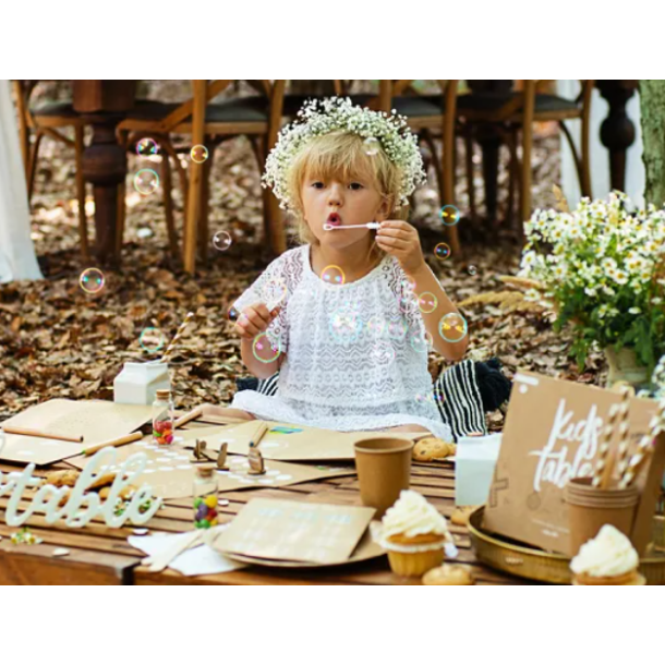 Sbebobler Hjerte Hvid - 48 stk