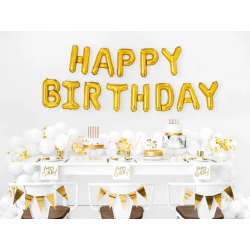 Servietter Happy Birthday Guld - 20stk