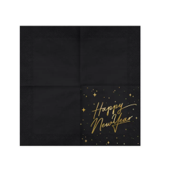 Servietter Happy New Year 33x33cm - 20stk