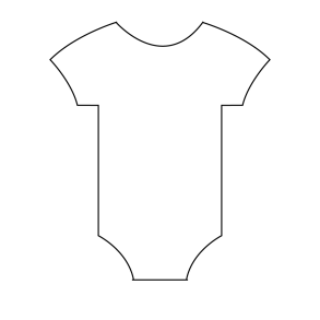 Kagedeko Skabelon - Babybody