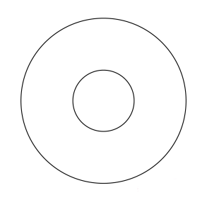 Kagedeko Skabelon - Cirkel