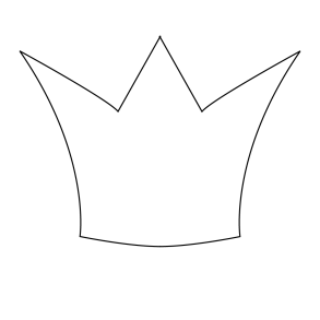 Kagedeko Skabelon - Krone