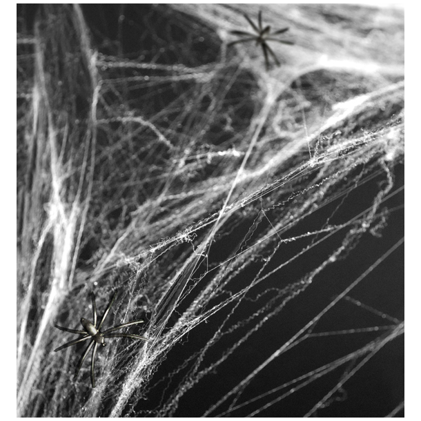 Spindelvv m. Edderkopper - Hvid