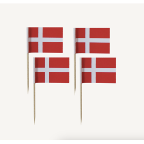 Kageflag Danmark - 10stk