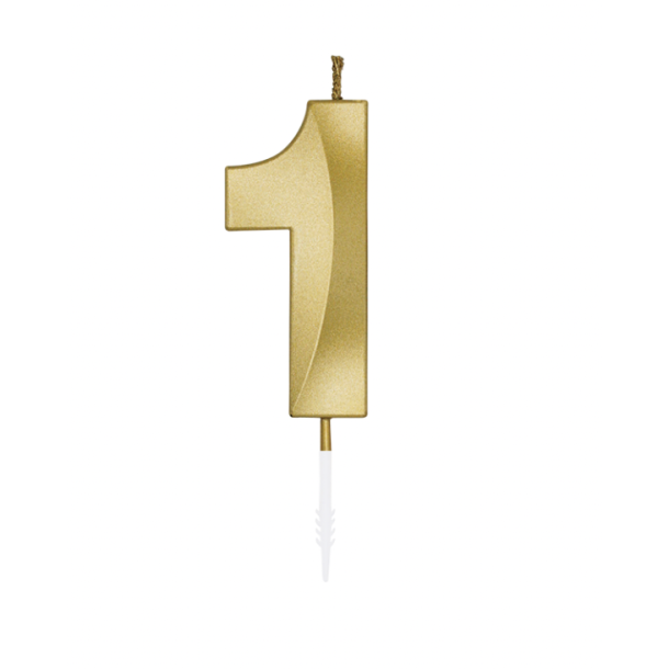 Kagelys Metallic Guld Tal 1 - 6cm