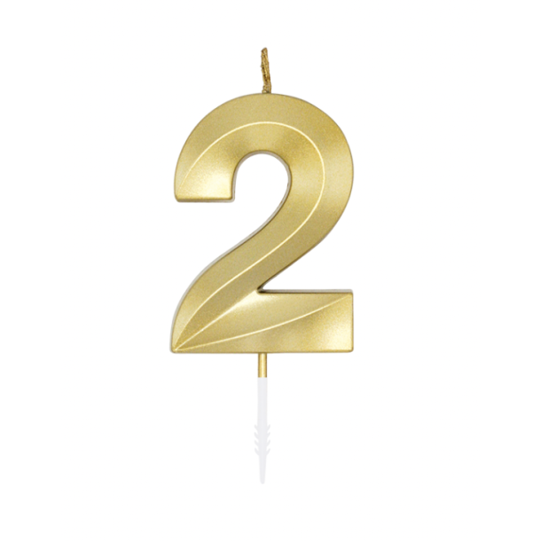 Kagelys Metallic Guld Tal 2 - 6cm