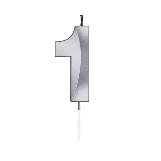 Kagelys Metallic S�lv Tal 1 - 6cm