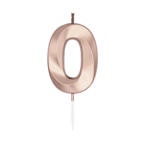 Kagelys Metallic Rosa Guld Tal 0 - 6cm