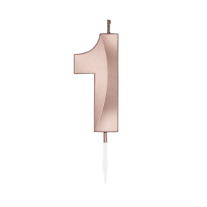 Kagelys Metallic Rosa Guld Tal 1 - 6cm