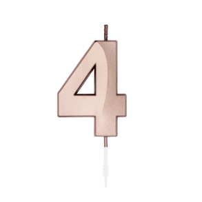 Kagelys Metallic Rosa Guld Tal 4 - 6cm