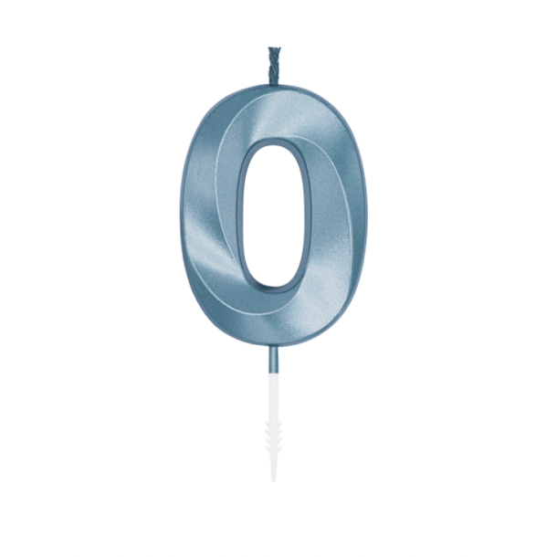 Kagelys Metallic Lysebl� Tal 0 - 6cm