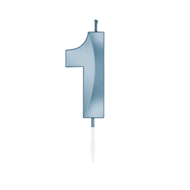 Kagelys Metallic Lysebl� Tal 1 - 6cm