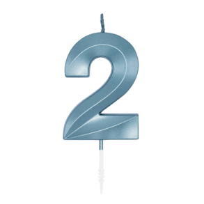 Kagelys Metallic Lysebl� Tal 2 - 6cm